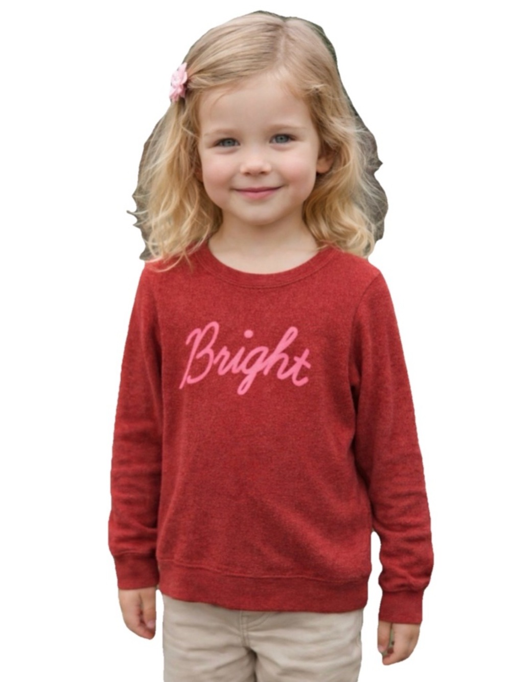Wildfox Kids Bright Christmas Red Sweater Size 7/8
